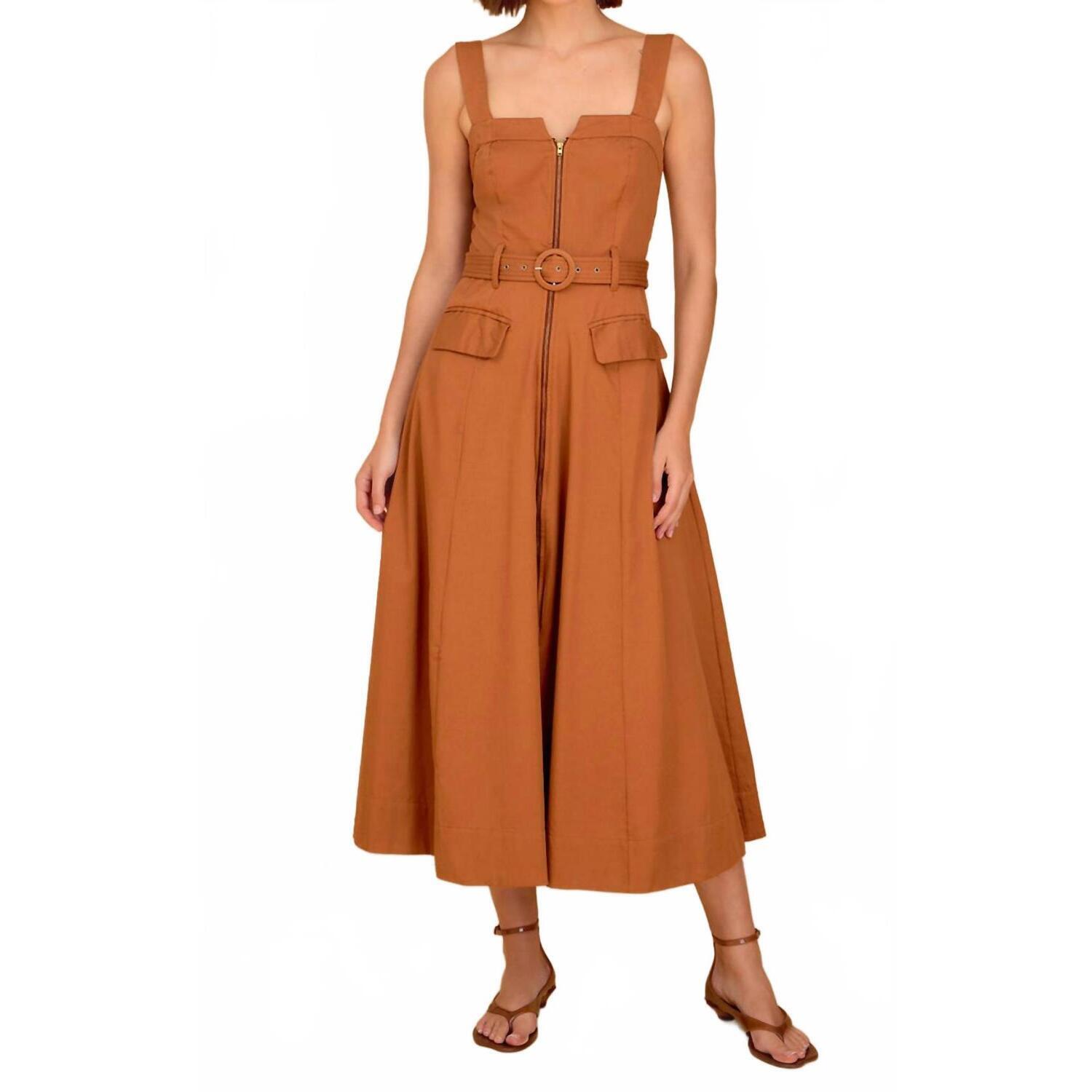 New Olivia By Livro Cafe Foster Dress In Brown